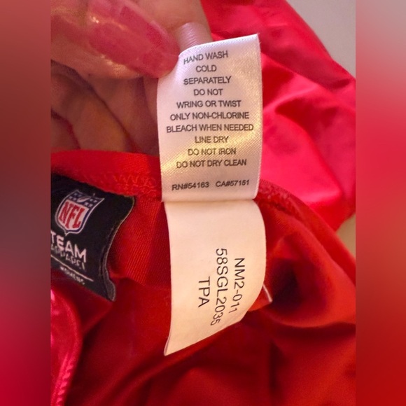 NFL Apparel swimsuit red sport beach pool bikini Swimsuit size S - Picture 2 of 13
